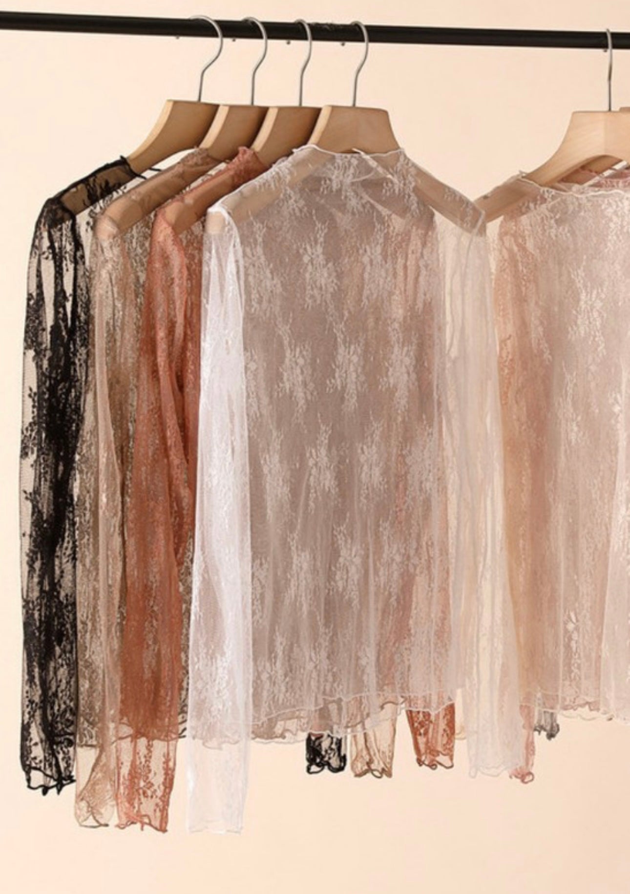 DAISY Floral Mesh Long Sleeve Top