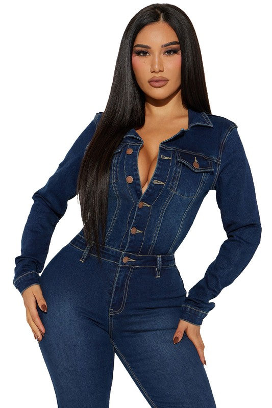 DENIM JUMPSUIT