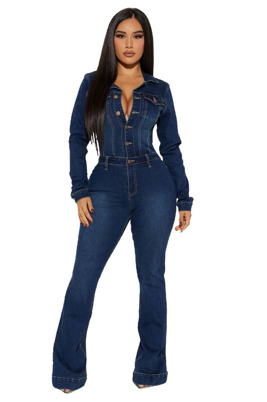 DENIM JUMPSUIT