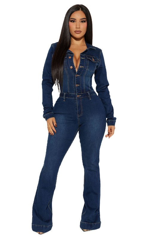 DENIM JUMPSUIT
