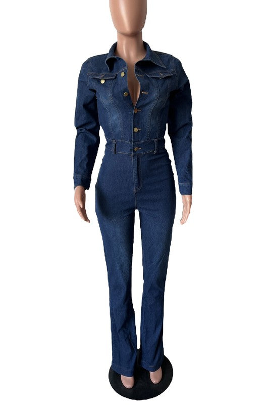 DENIM JUMPSUIT